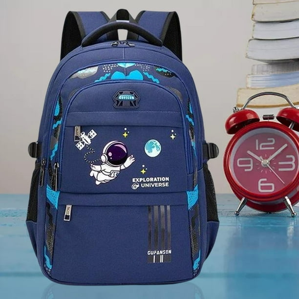 Milaget Astronaut Kids Backpack Waterproof Bookbag Rucksack Bag Cute Boys School Bag for Small Blue