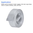 thumbnail image 4 of Uxcell Flat Nylon Webbing Strap 1 inch 4 Yards Silver Tone for Backpack, Luggage-rack, 4 of 6