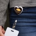 thumbnail image 2 of Professional Cat Herder Funny Heart Lanyard Retractable Reel Badge ID Card Holder, 2 of 3