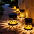 thumbnail image 3 of Decorative Solar Mandala Lights,Metal Solar Mandala Lights Outdoor Wall Lights Solar Powered Deck Step/Wall Lights Waterproof Solar Fence Light for Garden Post Patio Backyard Yard Decor,1Pcs(B), 3 of 8