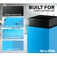 thumbnail image 2 of Alpine Commercial Indoor Recycle Bin with Lid - 29 Gallon Blue Recycle Bin Recycle Trash Can Office Recycling Bins, Metal Recycling Container with Stickers & 3 Optional Lids Sold Separately, 2 of 9