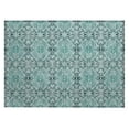 thumbnail image 2 of Addison Rugs Chantille Indoor/Outdoor Transitional Medallions Teal Washable Rectangle Rug, 1'8" x 2'6", 2 of 6