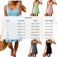 thumbnail image 3 of Admvng Womens Dresses Ribbed Knit Round Neck Sleeveless Ruffle Hem Casual Summer Everyday Bodycon Dress, 3 of 7