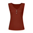 thumbnail image 4 of USSUMA Plus Womens Tops Dressy Casual Buttons Ribbed Workout Tank V Neck Women's Tunics Sport Solid Color Basic Tee T Shirts for Women Sleeveless Summer Blouses Trendy, 4 of 8