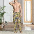 thumbnail image 4 of Bingfone Lavender Flowers Mens All Over Print Sleep Pajama Pants-X-Large, 4 of 5