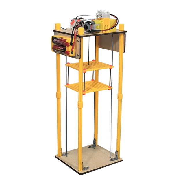 Ascensor eléctrico de juguete para niños, kit de bricolaje, regalos creativos, juguetes para desarrollar, experimentos científicos para adolescentes y
