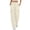 White, variant on Womens Parachute Cargo Pants Rivet Flap Multi Pockets Drawstring Elastic High Waist Loose Wide Leg Lightweight Wind Resistant Relaxed Fit Straight Long Utility Trousers