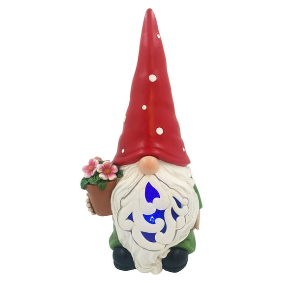 Solar Bug Zapper Garden Statuary, Gnome
