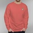 thumbnail image 4 of Men's 330g 100% Cotton Dropped Shoulder Crew Neck Sweatshirt-Gentleman Frog, 4 of 15