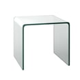 thumbnail image 2 of Gymax 3 Piece Tempered Glass Coffee and End Table Set Transparent Living Room, 2 of 9
