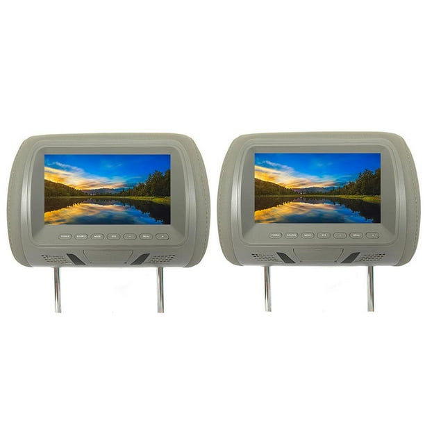 2x 7 Inch RearMounted Car Headrest Universal Hd Digital Screen Image