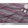thumbnail image 2 of Soimoi Polyester Crepe Fabric Animal Skin & Animals Group Printed Fabric 1 Yard 52 Inch Wide, 2 of 3