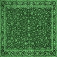 thumbnail image 1 of Ahgly Company Indoor Square Persian Emerald Green Traditional Area Rugs, 4' Square, 1 of 4