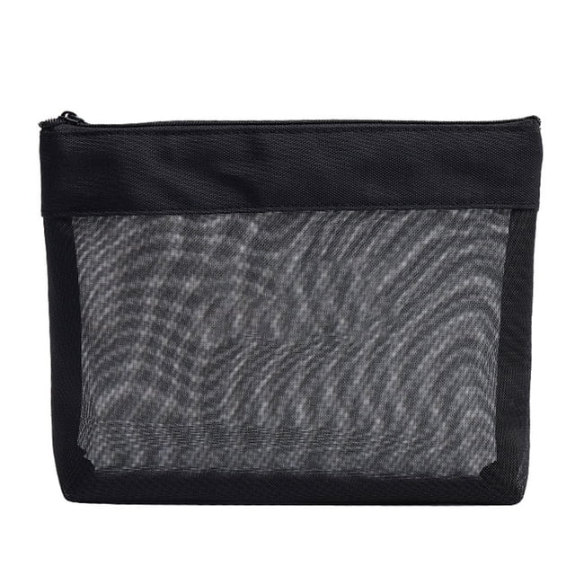 Mesh Toiletry Pouch Large Capacity Mesh Cosmetic Travel Bag Makeup Organizer Bag