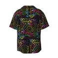 thumbnail image 7 of Picia Color Summer Men's Linen Shirts Short Sleeve Cuban Beach Shirts Casual Shirts Button Down Shirt for Men Beach Summer Wedding Shirt-3X-Large, 7 of 7