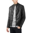 thumbnail image 1 of Hat and Beyond Mens Motorcycle Rider Jacket Faux Leather with Tactical Pockets, 1 of 3
