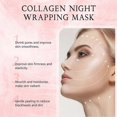 thumbnail image 2 of 3pcs Collagen Overnight Wrapping Peel Off Facial Mask Deep Nourishing Refines Pores Mask with 3pcs Brush for Women, 2 of 4