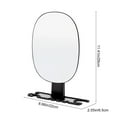 thumbnail image 3 of Wall Mounted Makeup Mirror Black 12x8.66in – Antifog Shower Mirror No Drilling Hanging Design • Glass Bathroom Mirror with Storage Tray Razor St, 3 of 6