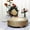 Gold, variant on Tableclothsfactory Silver Round Embossed Metal Cake Plateau Stand Riser Wedding Dessert Display Plate