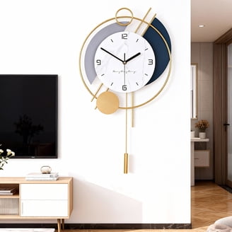 Timekeeper Essex Modern Pendulum Wall Clock, 18.75