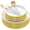150pcs White and Gold Plastic Dinnerware Set, variant on 350pcs Christmas Disposable Dinnerware Set, Plastic Plates with Christmas Tree Design, Gold Plastic Cutlery, Cups, Party Supplies for 50 Guests