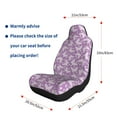 thumbnail image 5 of Yiaed Purple Butterflies Floral Print Car Seat Covers,Universal Auto Seats Protector Fits for Car,SUV Sedan,Truck,Automotive Seat Covers & Accessories-1, 5 of 9