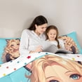 thumbnail image 4 of Feelyou Teen Tokyo Princess Bedding Comforter Set 7pcs, Anime Cat Girl Queen Bedding Sets, 4 of 8