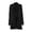 Black, variant on ZHOGXU Long Cardigans For Women Knit Long Sleeve Pleated Waist Sweater Outerwear Autumn Winter Casual Coat,Dark Gray,XL