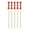 Red, variant on BambooMN 3.9" Decorative Bamboo Red Braided String Cocktail Fruit Sandwich Picks Skewers for Catered Events, Holiday's, Restaurants or Buffets Party Supplies, 100 Pieces