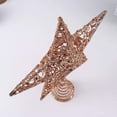 thumbnail image 3 of Glitter Christmas Tree Topper 20cm Christmas Tree Star Wire Star Star Treetop Christmas Tree Topper Hollow Star Pink Gold Glitter Star For Christmas T, 3 of 5