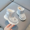 thumbnail image 5 of Zshosam Winter Shoes for Boys Baby Boys Girls Boots Warm Winter Shoes for Girls Boys Waterproof Fleece Kids Snow Boots Infant Booties Walking Shoes for Indoor Outdoor Size 8.5,(Grey Toddler 8.5), 5 of 6