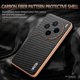 thumbnail image 3 of AZNS For vivo X200 5G Case Electroplating Carbon Fiber Texture PU TPU Phone Cover - Green, 3 of 5