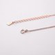 thumbnail image 5 of Collar con colgante de doble círculo de 2 piezas, joyería con números romanos, regalo, juego de 2 piezas - plata, oro rosa, 5 of 5