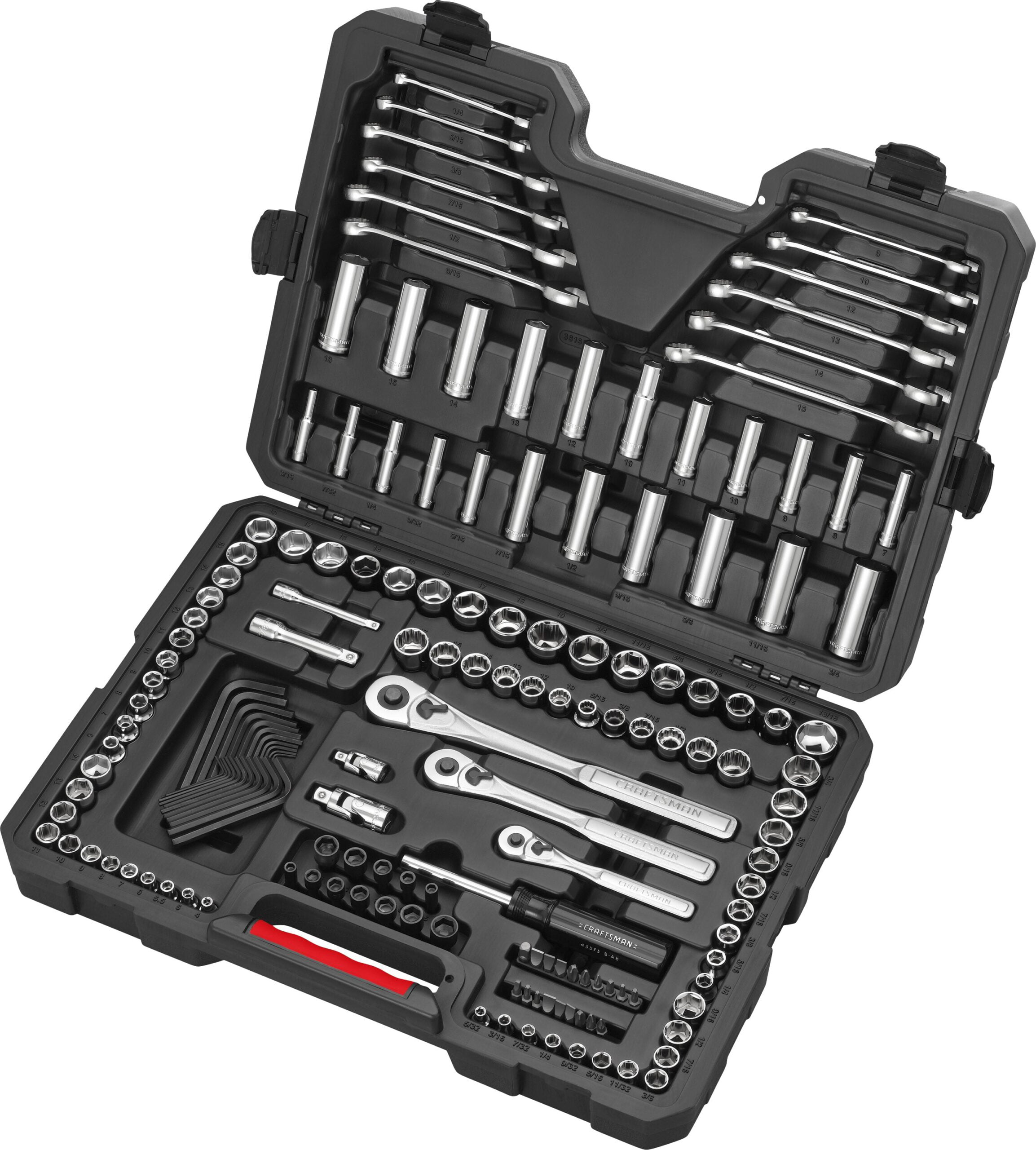 Craftsman 230 Pc Mechanics Tool Set Universal SAE Metric Ratchet Socket Kit Case 