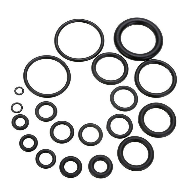 SagaSave 225Pcs Gasket Assortment O-Ring Sizes Sealing Set Nitrile Rings O-Rings Replacement and 18 Rubber Rings