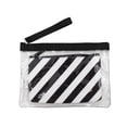 thumbnail image 1 of Bolsa George para Mujer Accesoria Mini Transparente con Cierre, Estampado Rayas Negro, 1 of 4
