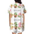 thumbnail image 3 of Lsque Cactus Gnome Women's Short-Sleeved Pajama Set - 2 Piece Soft and Lightweight Sleepwear Set-Large, 3 of 9