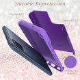 thumbnail image 5 of For Apple iPhone 13 Pro Max (6.7") Glitter Bling Sparkling Shockproof Heavy Duty Hybrid Dual-Layer TPU + PC High Impact Phone Case Cover by Xpression [Purple], 5 of 7