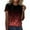 C149/Red, variant on XIYON Tshirts For Women Fashion Casual Gradient Sequin Print Crew Neck Loose T Shirt Top Going Out Tops For Women