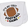 thumbnail image 2 of Inktastic It's My First Football Game Baby Burp Cloth, 2 of 3