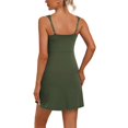thumbnail image 6 of Wiyuqeen Athletic Dresses for Women with Built in Shorts Solid Backless Golf Tennis Dresses Scoop Neck Sleeveless Side Slit Rompers Mini Dresses, 6 of 9