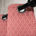 thumbnail image 3 of Ambesonne Peach Pink Grommet Curtain, Chevron Lines Tiles, 50" x 84", Coral Cream Salmon, 3 of 6
