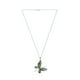 thumbnail image 4 of Juego de aretes y cadena ZVEZDA con dije mariposa plata mexicana ley .925 multicolor, 4 of 5