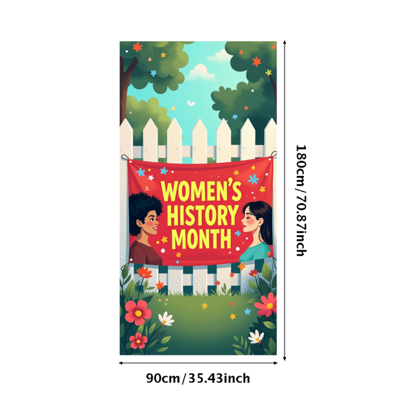 Women's History Month Celebration Colorful Event Decoration Banner Backdrop Perfect for Community Gathering Party Supplies Photography Props