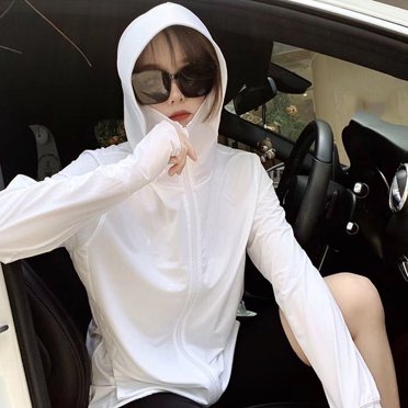 Sun Protection Hoodie Jacket Ice Silk Long Sleeve Breathable Sun Protection Clothing