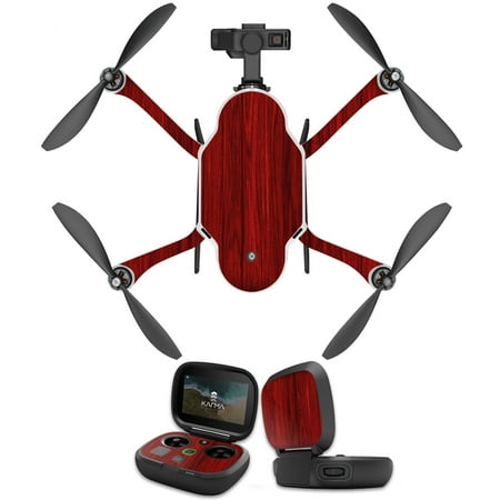 Cherry Headphone - MightySkins Protective Vinyl Skin Decal for GoPro Karma Drone headphones wrap cover sticker skins Cherry Grain
