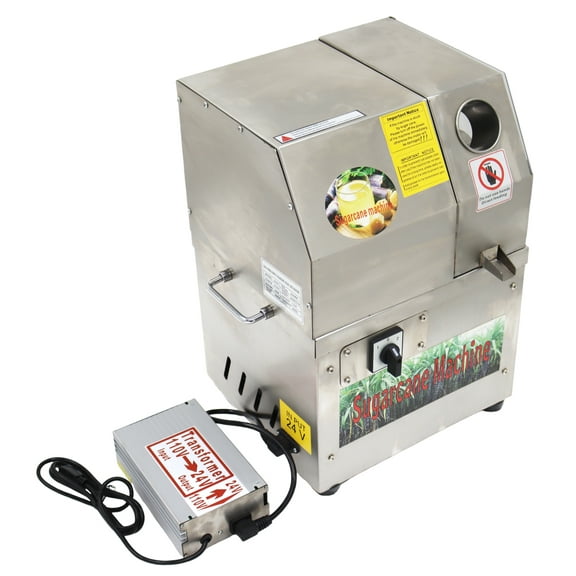 24V DC or 110V AC Electric Sugarcane Juice Extractor 4 roll sugarcane juicer