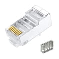 thumbnail image 1 of Conectores RJ45 Cat6 VIVOCH C6 de 2 piezas con blindaje metálico, 50 unidades, 1 of 6