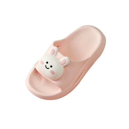 

Honeeladyy Toddler Kid Shoes Children Summer Cartoon Animals Slippers Baby Bathing Shoes For Boys Girls In The Bathroom Pink Clearance under 5$