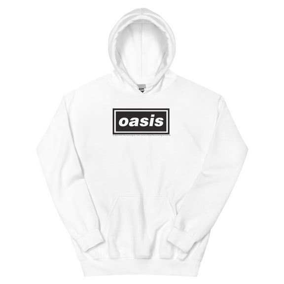 Oasis Logo Unisex Hoodie - White - Small